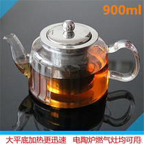 Thickened high temperature resistant glass electric ceramic stove kettle Stainless steel 304 filter large capacity flowers and plants household tea pot