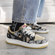 National tide mens shoes 2021 autumn new cashew flower tide shoes versatile breathable casual shoes low-top sneakers