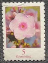 Germany General Ticket Flower Series 2017 Phlox Coarse Teeth Letter Sales 1 Yuan Each