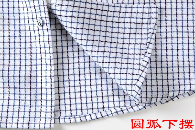 Áo cotton nam thô dài tay áo sơ mi cotton dài tay trung niên kẻ sọc quần áo vải nam áo sơ mi nam họa tiết