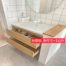 Red and white oak bay window board solid wood log desktop board heterosexual wood board top panel bar bay window board customization