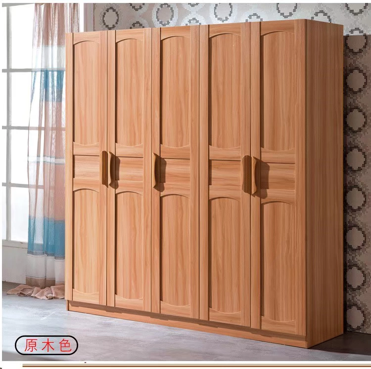 Tủ quần áo lớn có chiều cao với bốn, năm hoặc sáu cửa ngăn trên cùng, lắp ráp đồ nội thất bảng điều khiển tổng thể, tủ quần áo bằng gỗ nguyên khối - Buồng