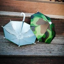  Camouflage small umbrella Silver plastic umbrella thickened sunscreen mobile phone umbrella Motorcycle block mobile phone umbrella opaque umbrella Delivery mini umbrella