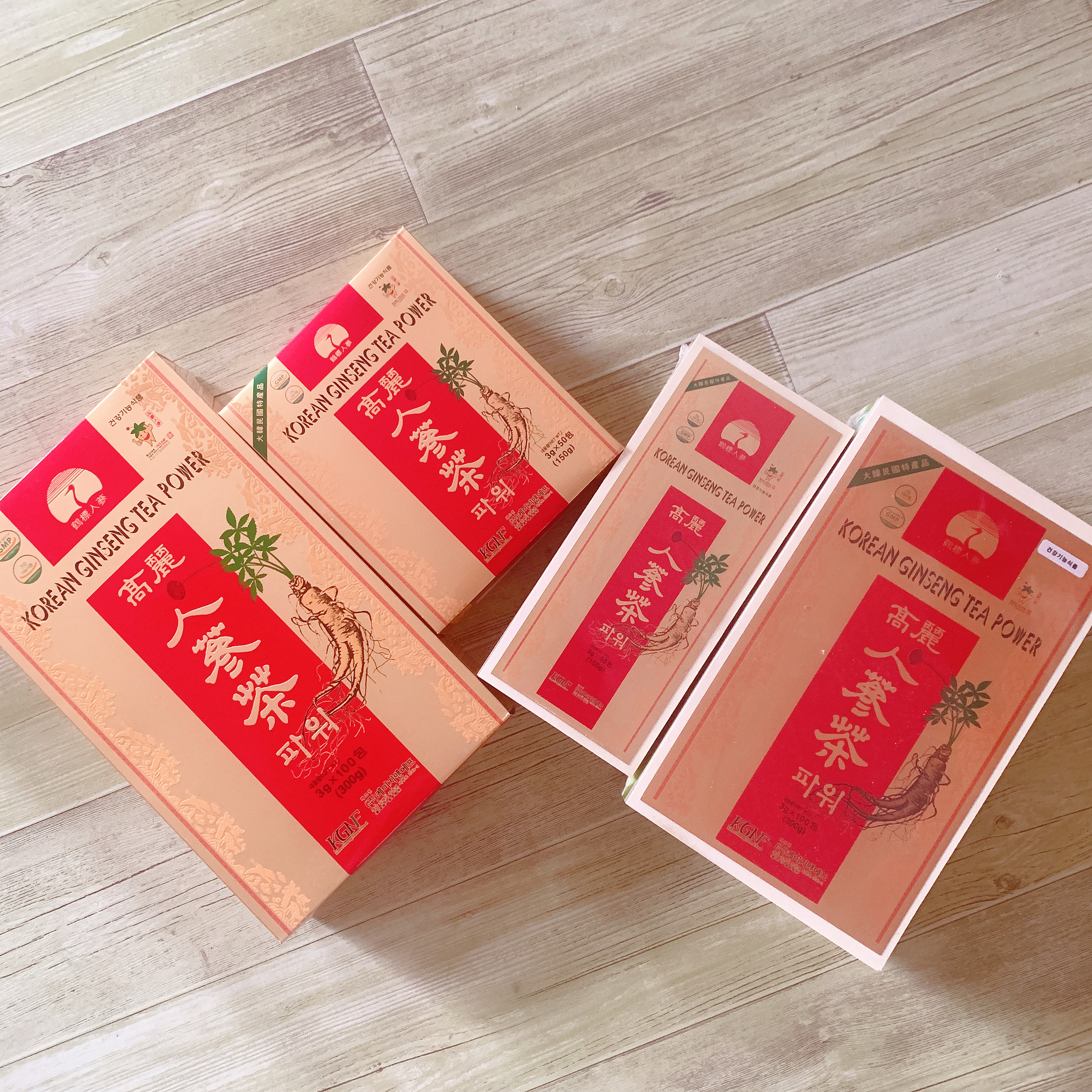South Korea imported crane standard Korean ginseng tea particles Mid-Autumn Festival gift 50 packs 100 packs wooden box hardcover