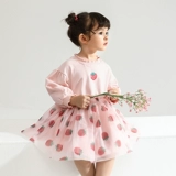 Детское платье, осенняя флисовая юбка, детский наряд маленькой принцессы для девочек