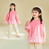 儿童卫衣女春秋3岁小女孩秋季长袖衣服大童童装4女童秋装上衣洋派