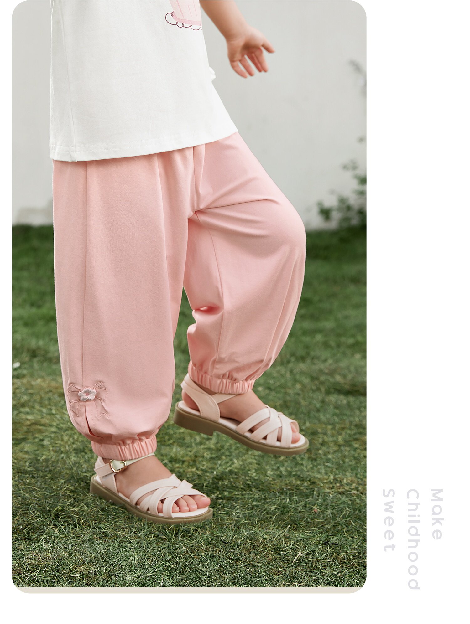Jellybaby Anti-Mosquito Pants for Girls Summer Thin 2026 New Style Small Kidsren Casual Pants Autum Baby Pants — 55