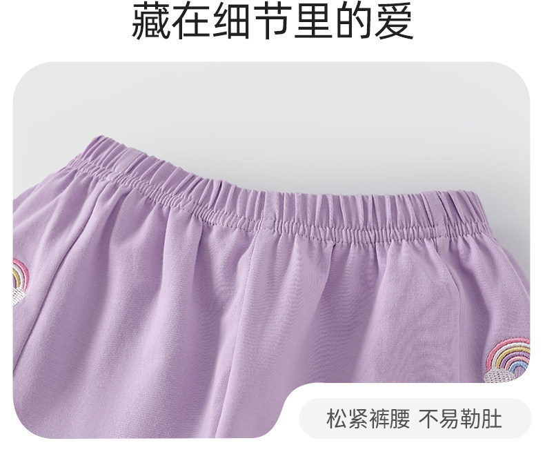 jellybaby防蚊裤女童夏季薄款2026新款小儿童休闲裤秋季宝宝裤子 — 68