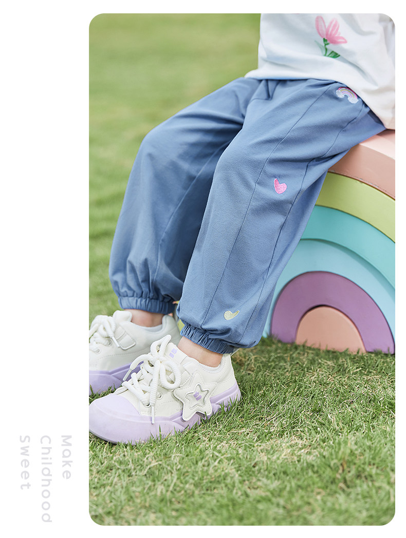 Jellybaby Anti-Mosquito Pants for Girls Summer Thin 2026 New Style Small Kidsren Casual Pants Autum Baby Pants — 42