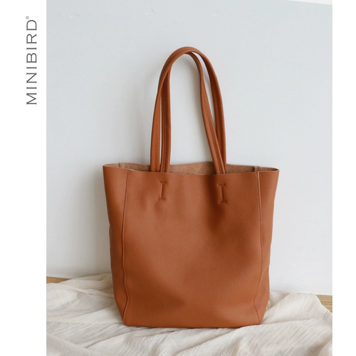 Сумка через плечо, кожаная вместительная и большая сумка на одно плечо, воловья кожа, из натуральной кожи