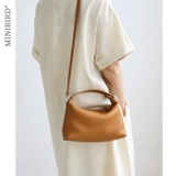 Сумка через плечо, ланч-бокс, кожаная бостонская сумка, подушка, сумка на одно плечо, из натуральной кожи, воловья кожа