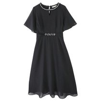 (Gaohuo factory welfare 69 9) (Shangxiu plus size womens clothing) fat mm ruffled chiffon dress trendy