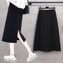 Shang Show Big Code Womens Dress A Half Body Dress 2022 Summer Dress Tightness Waist Ocean High Waist Fat Mm Veil Slim Fit Slim Fit Slim Fit