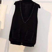 Shangxiu Plus Size Womens Clothing 2021 Autumn New Thin Sleeveless Vest Fat MM Loose V-neck Outer Top Womens Trendy