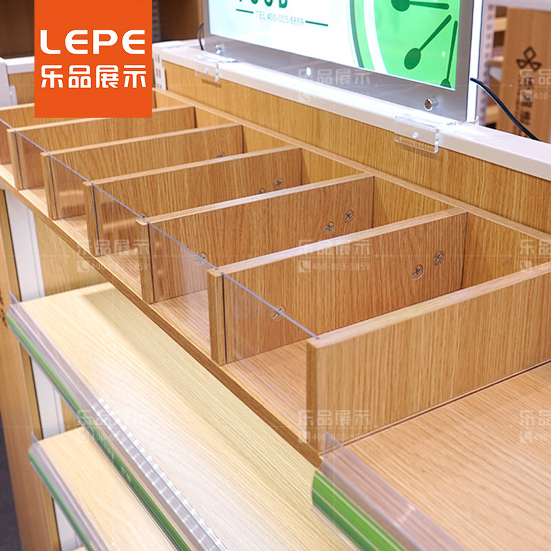Lotte Stationery Shelving Laminate Supermarket Convenience Store Snack show Show Shelf Accessories Display Ornament Cabinet Lattice Slanted