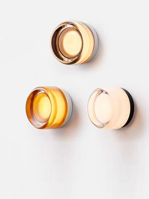 Minimalist corridor aisle bedside wall lamp round wall lamp designer aisle staircase bedroom courtyard decorative wall lamp