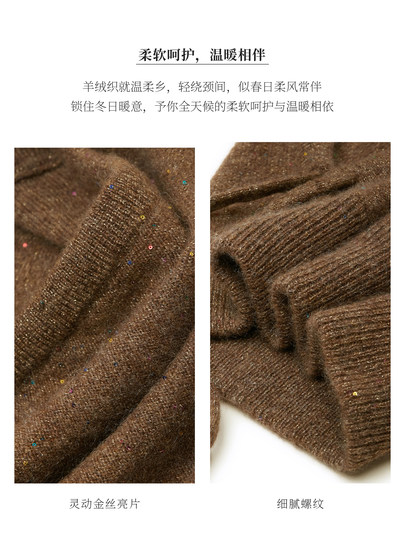 New Autumn and Winter 100% Cashmere Hat for Women, Integrated Headscarf and Hat, Large Head Size, Warm Balaclava