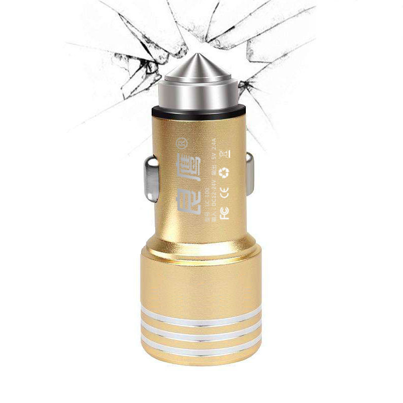 Liangying car charger 4a fast charge car charger one drag three belt car charger fast charger universal charging head plug D