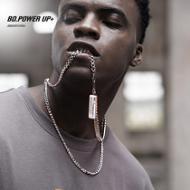 BD bodybuilding station new couple necklace simple military classic personality wild fashion stainless steel necklace men tide