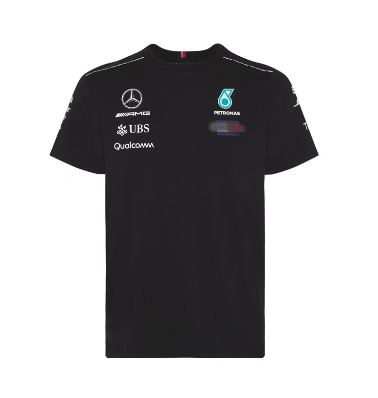 2018 New F1 Racing Suit AMG Team Crewneck T-shirt Short Sleeve Shirt Car Fans Memorial Clothes Kart