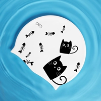 Белая кошка и рыбная кость YM0106