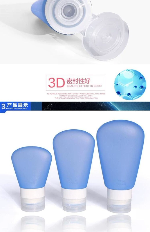 Bơi du lịch xách tay rửa túi silicone chai rỗng chai dầu gội sữa tắm du lịch chai mỹ phẩm