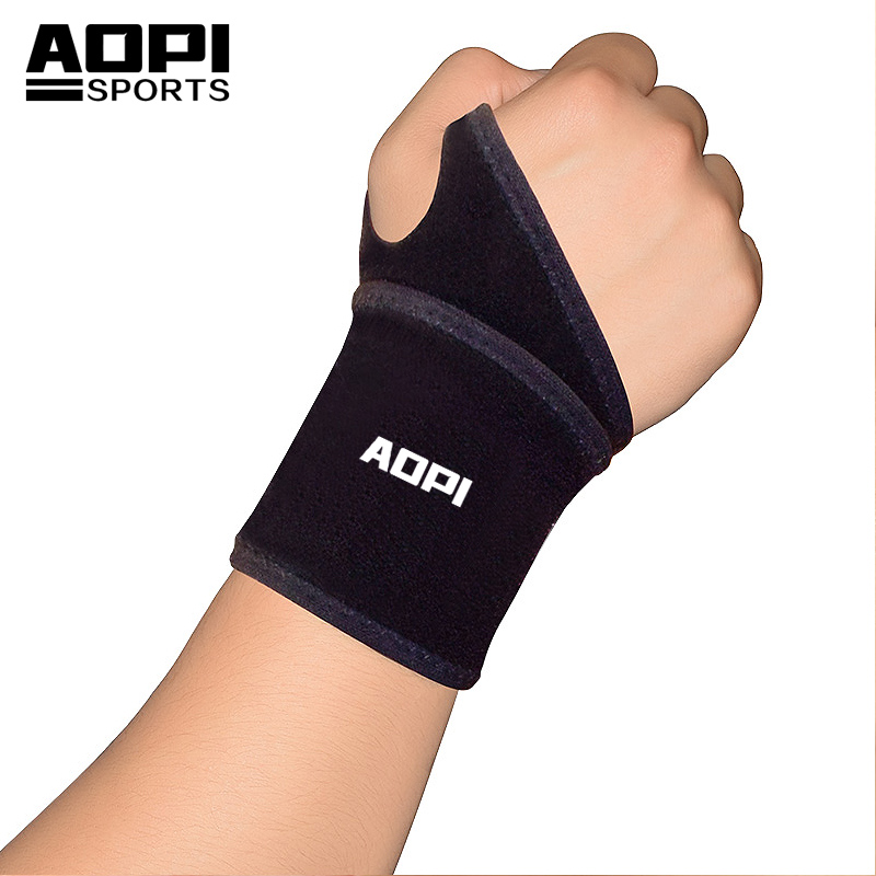 Winding sports wrist protector badminton thumb ring buckle breathable basketball reinforced pressurized protection sprain wrist guard strap