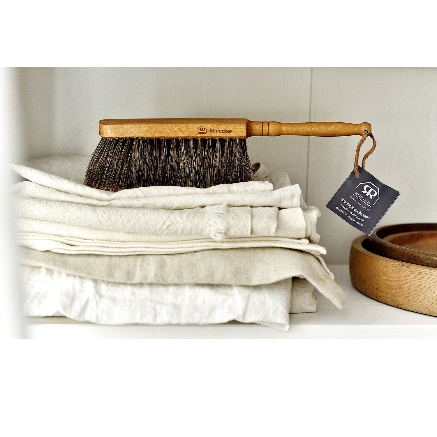 - Taoyuan Daily - German old Redecker horsehair dusting brush for tabletop cleaning