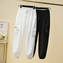 Brand discount withdrawal cabinet clearance special price quick-drying sweatpants womens summer size nine-point toe tooling casual pants thin