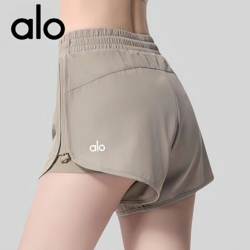 Aio Yoga Shorts, Two-In-One Design for Women, Loose Fit, Quick-Drying, Running and Fitness Shorts, Summer Anti-Exposure Sports Training Pants