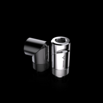 Granzon any universal universal double joint 360 degree black silver split water-cooled water pipe joint