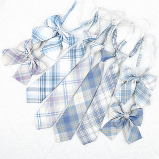 Handsome yarn-dyed polycotton casual plaid tie