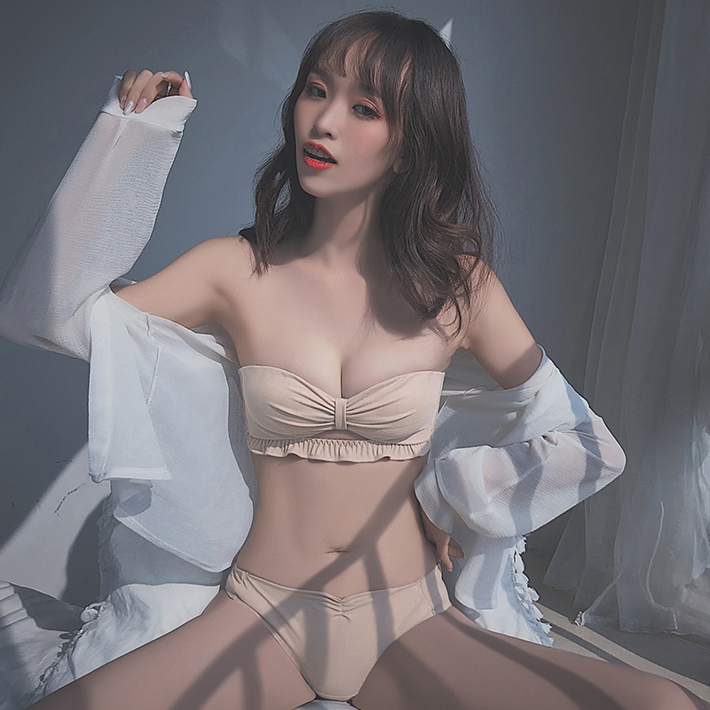 Quây chống trượt lót womens ngực nhỏ tụ tập lại với nhau mà không cần vòng thép sexy quấn áo ngực vô hình áo ngực áo ngực áo ngực ra.