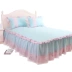 HRHM giường giường dệt khăn trải giường Váy một mảnh bông 1,5 1,8 m giường công chúa ren Li - Trang bị tấm