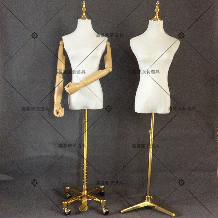 Woman's body model package model without hand with hand - female mold metal base window display props