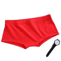 Summer mens new skin-friendly and durable loose large-size one-piece cotton inner pants lightweight and breathable shorts