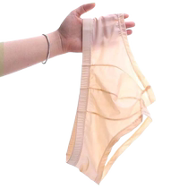 Mens boxer briefs summer breathable casual boxer shorts low-waist ice silk breathable loose large pants