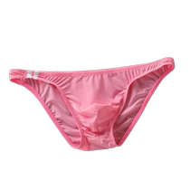1 2 new mens ice silk translucent briefs low-waisted ultra-thin breathable briefs for summer men and youth
