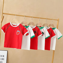 Short sleeve T-shirt Women summer dress Korean version of base shirt Primary School students T-shirt women cartoon children half sleeve shirt Women