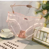 Модное розовое нижнее белье, штаны с бантиком, милые быстросохнущие трусы