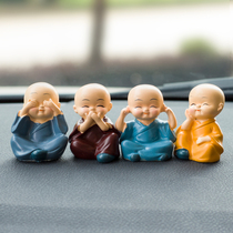 Standout Four small monk Car Pendulum car Car In-car Ornament Decoration Ecstasy Creativity Small Number 4 full set