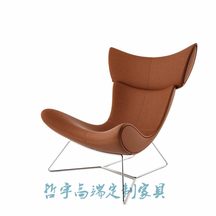 Nội thất tùy chỉnh - bán hàng trực tiếp đơn giản hiện đại sợi thủy tinh phòng chờ ghế văn phòng ghế đơn kim loại thời trang ghế da phòng chờ - Đồ nội thất thiết kế sofa thông minh