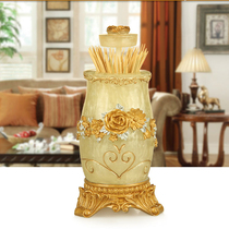 Toothpick box creative automatic pop-up high-end home living room light luxury Net red toothpick tube cute Nordic ins tide HH