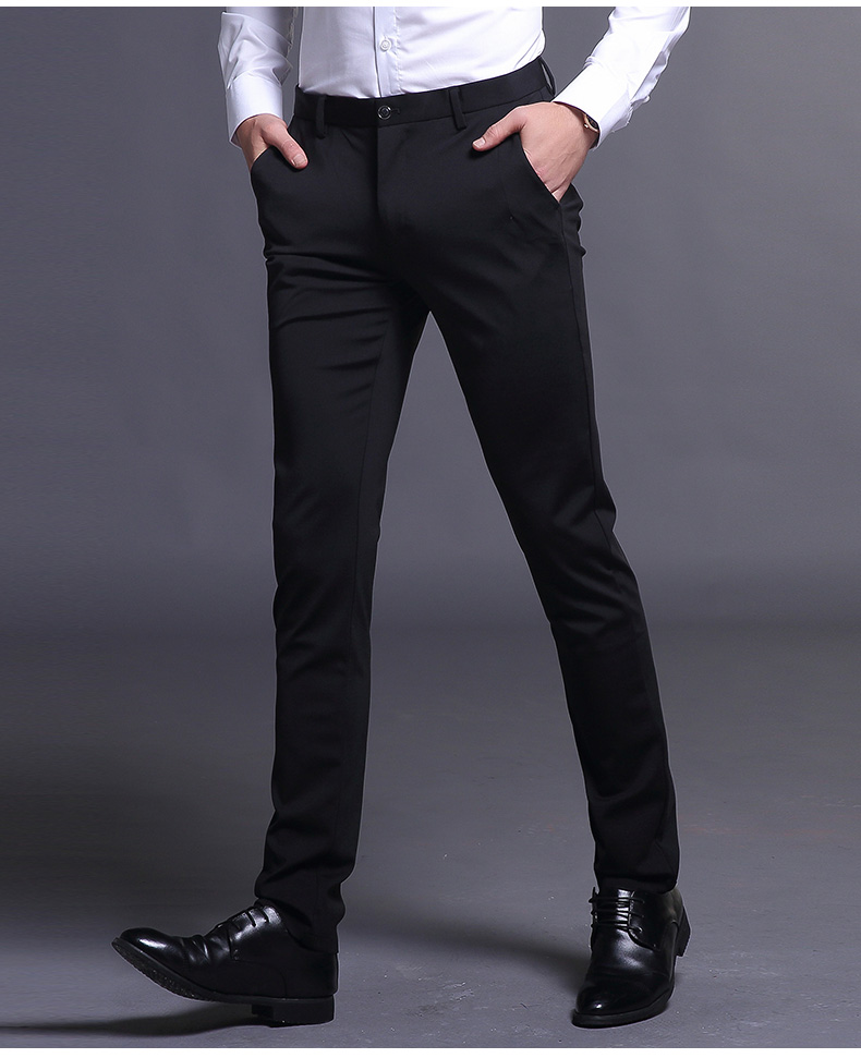 Playboy Quần nam Slim 2019 Xuân và Thu mới Flagship Quần nam Quần phù hợp với quần Xu hướng Quần âu - Crop Jeans quần bò nam