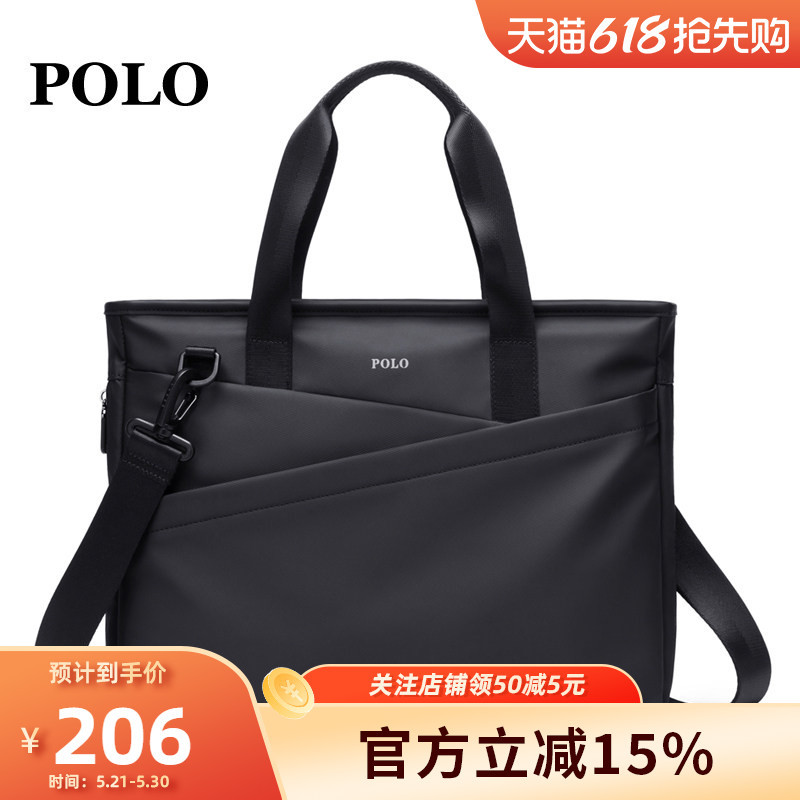 Polo Briefcase Men's Business Computer Handbag Casual Commuter Bag 2026 New Fashion Single Shoulder Crossbody Bag Polo Briefcase Men's Business Computer Handbag Casual Commuter Bag 2026 New Fashion Single Shoulder Crossbody Bag