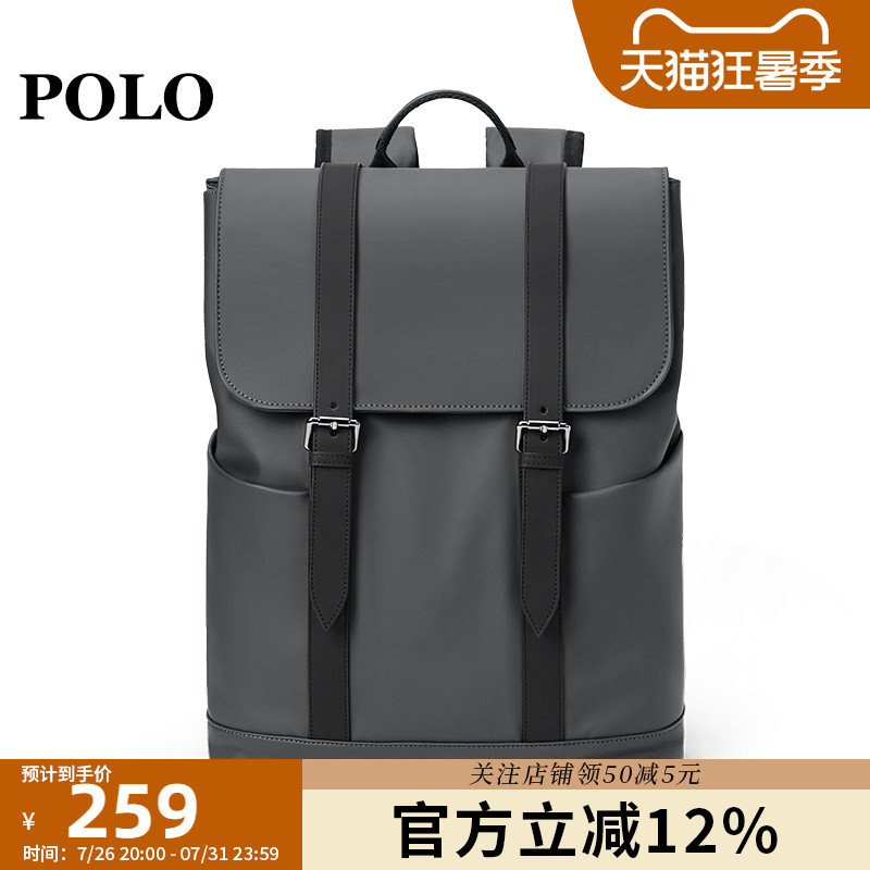 Polo New Backpack for Men and Women, Couple Travel Backpack 15inch Large Capacity Computer Bag, College Student Casual School Bag