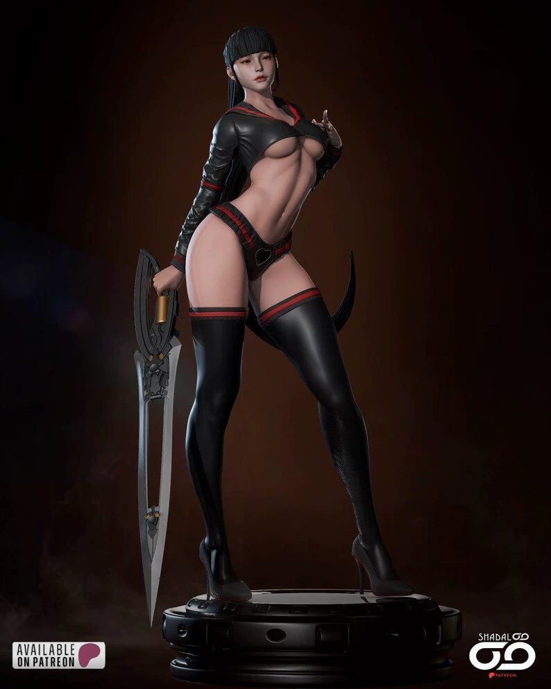 1/24 Eve Sword Star PS5 игра 18 масштаб GK белая формовочная модель 3D-печать солдата модель 3772