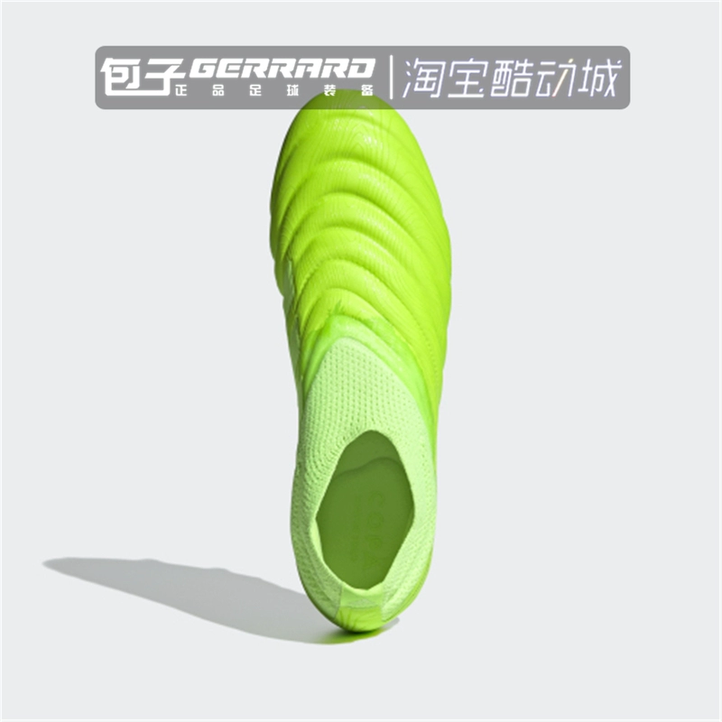 Adidas COPA 20+ FG da kangaroo màu vàng tươi siêu đỉnh không có dây buộc Giày bóng đá mũi nhọn dài FV3626 - Giày bóng đá