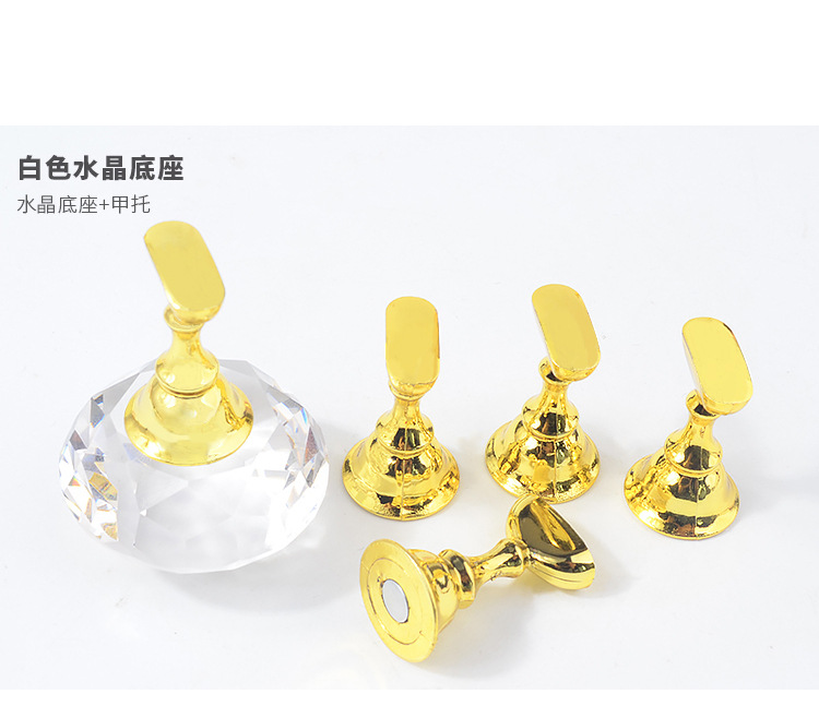 Dụng cụ làm móng Clay Amethyst Crystal Gem Base Crystal Card Board Lotus Block Tập thể dục Pink Pink - Công cụ Nail vẽ cọ bản