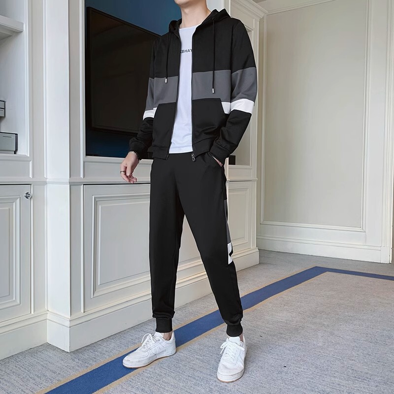 Jeep Sports Suit Men's Spring and Autumn 2026 New Loose Hooded Cardigan Sweatshirt and Sweatpants Men's Two-Piece Set